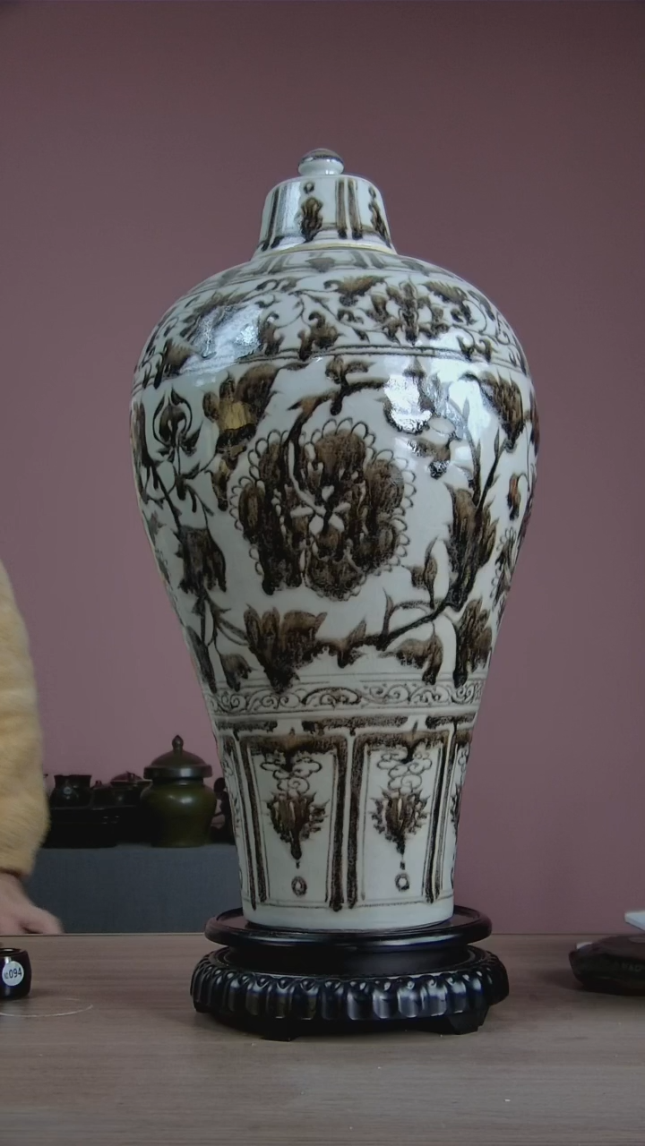 竹*景韵堂仿清茶叶末釉