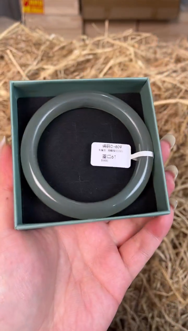 未镶嵌手镯石英质玉D-809