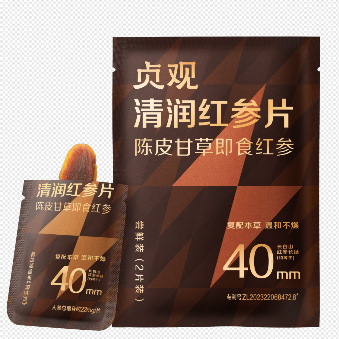 红参片40mm 4g/2片装