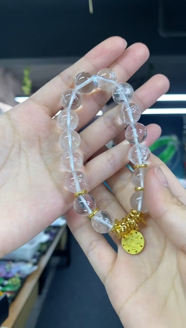 水晶手链未镶嵌多样性发其一颜色微差