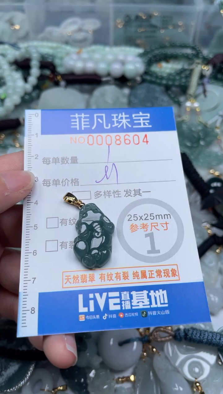 【闪购商品】翡翠颈饰未镶嵌00..8604