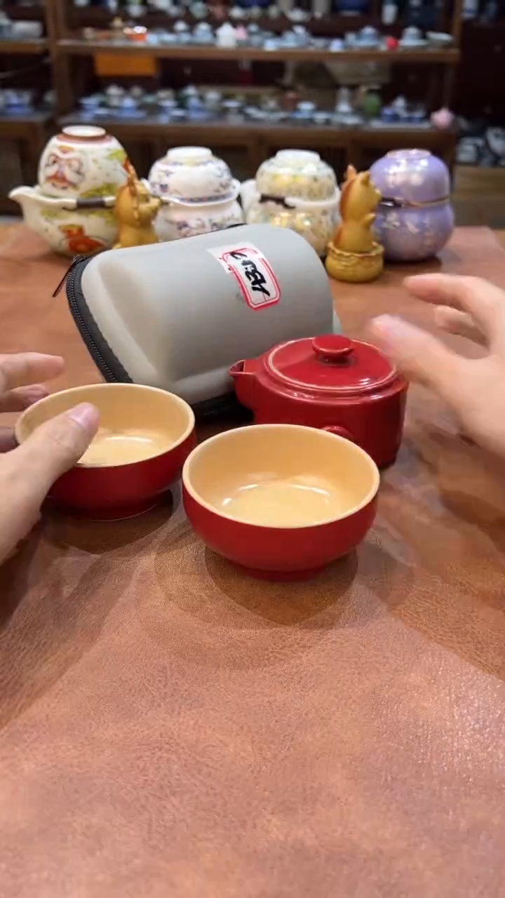 真的很便宜会开片的旅行茶具