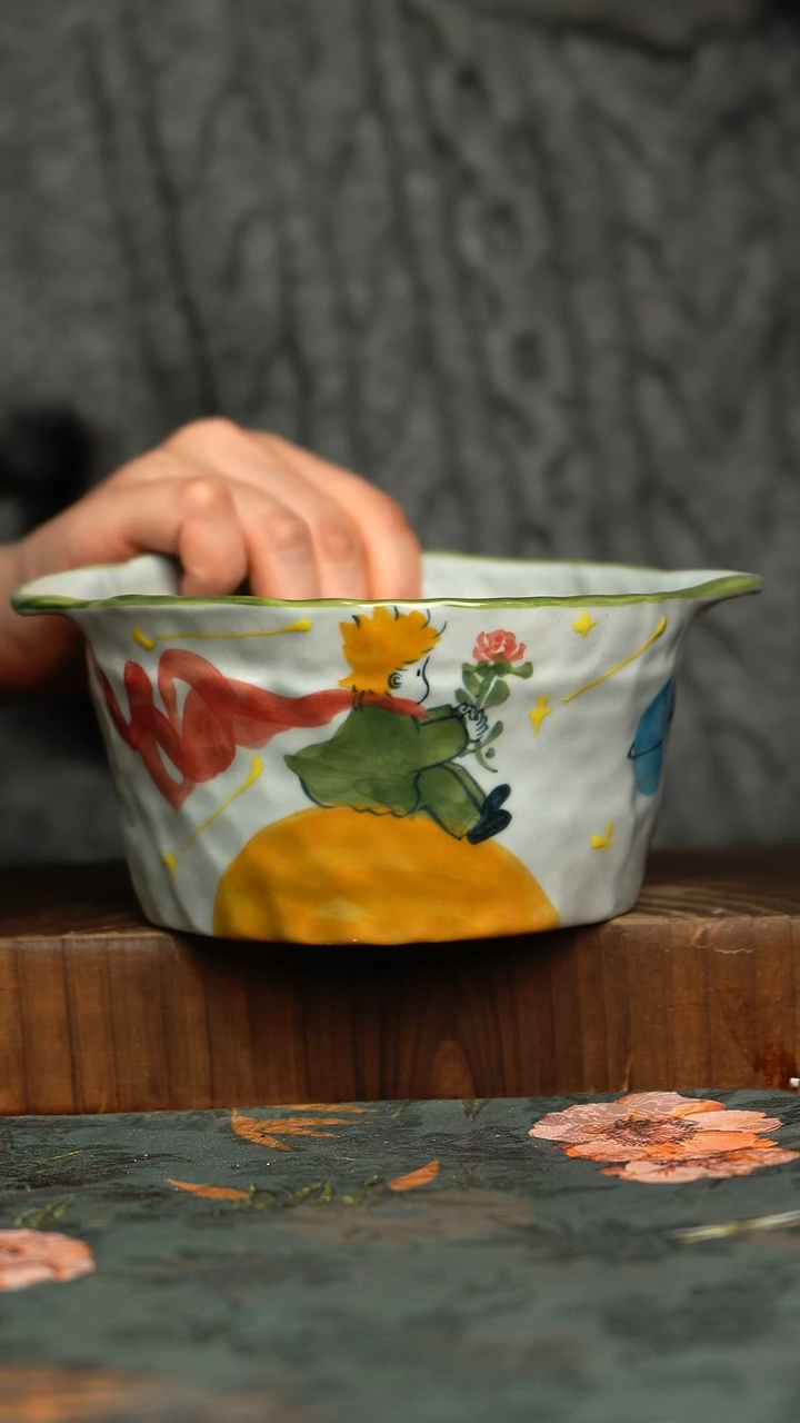 杯釉下彩手工手绘同款陶器