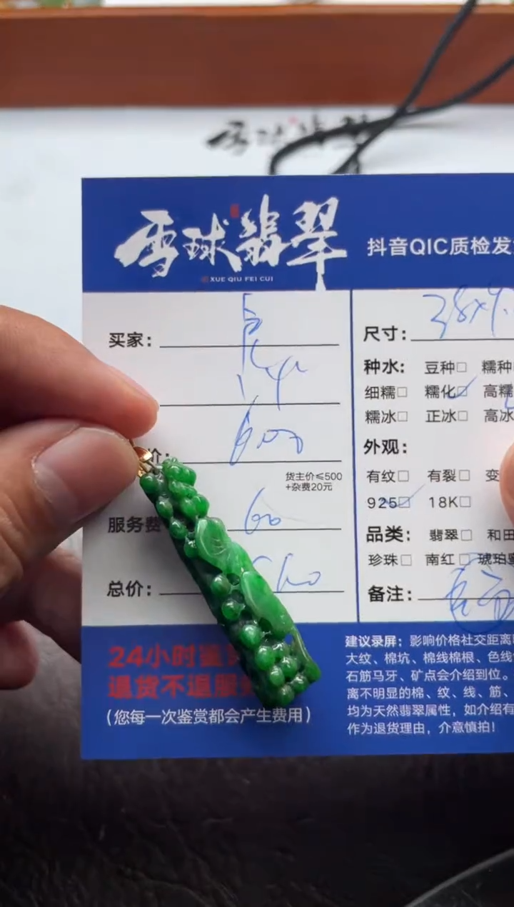 颈饰银S925镶嵌翡翠古**筝15361206236HHH