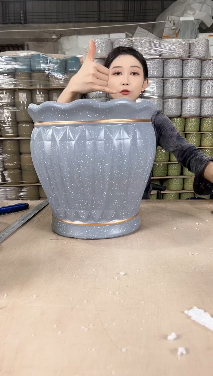 【闪购商品】陶瓷荷口加高灰点大号30x30