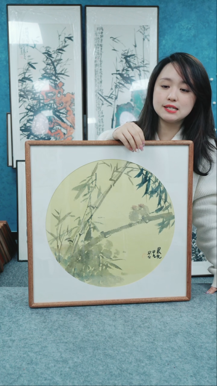 【闪购商品】国画50*50本土老师花鸟