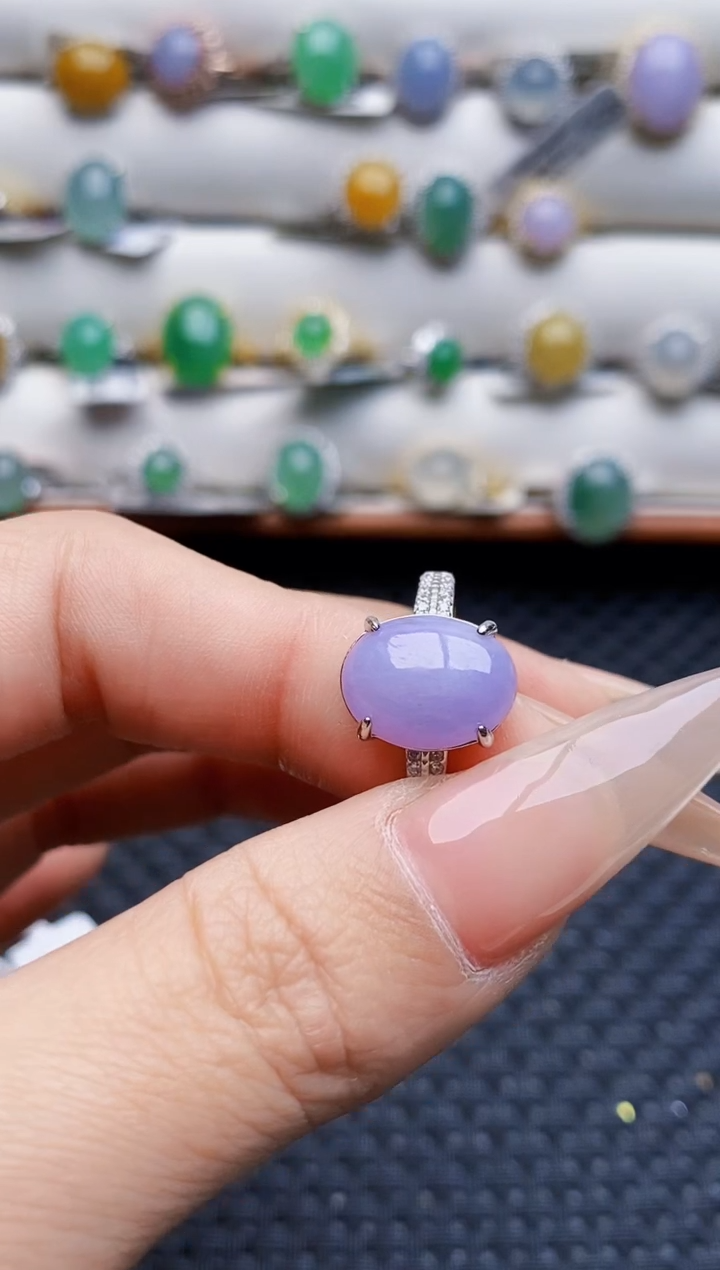 银S925镶嵌戒指翡翠2331