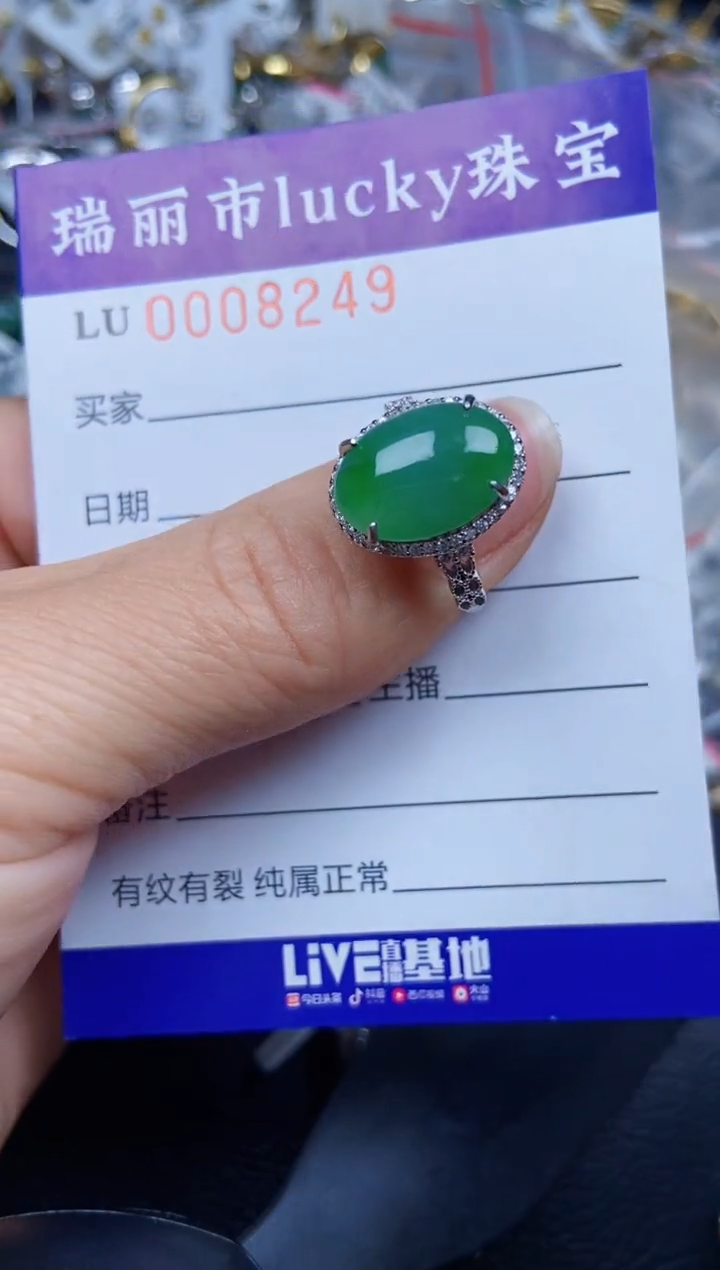 【闪购商品】翡翠颈饰银S925镶嵌8249