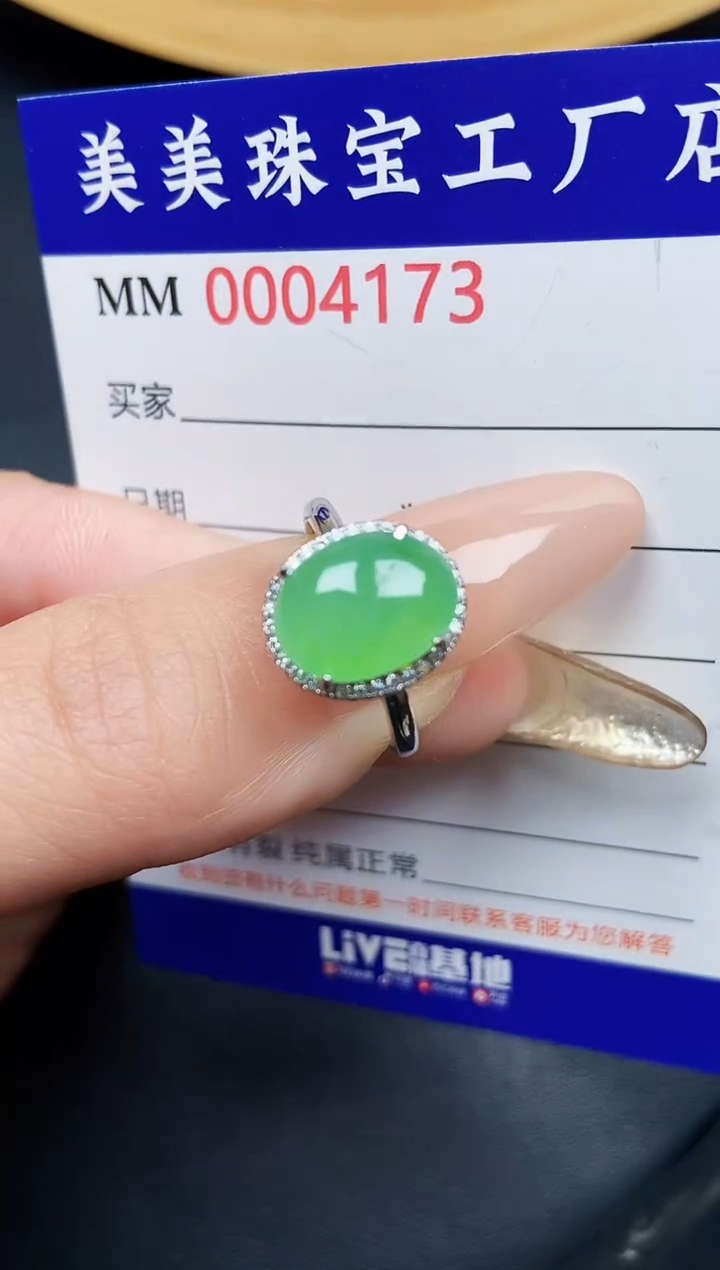 【闪购商品】翡翠颈饰银S925镶嵌4173