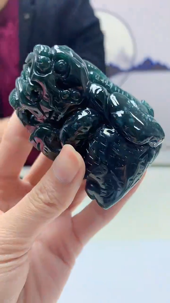 【闪购商品】定制翡翠未镶嵌4969zm-毛货挂件160