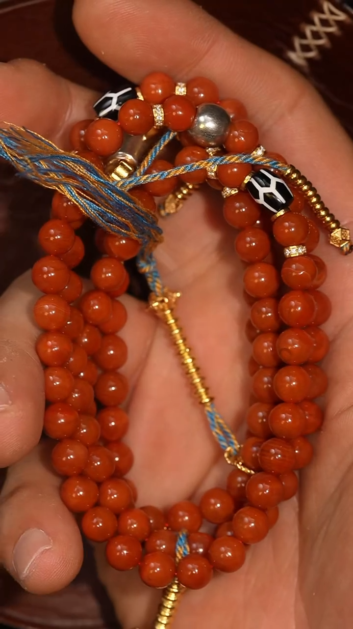 南红玛瑙未镶嵌颈饰冲赛康胡子哥，DIY一