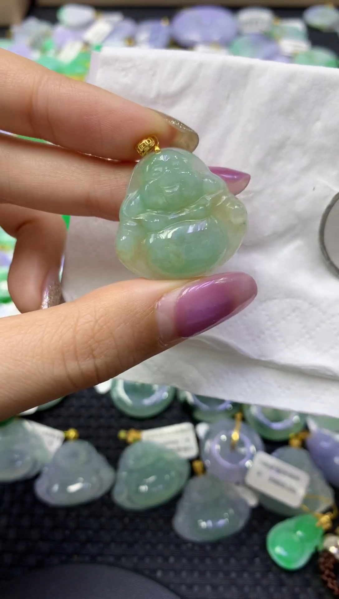 颈饰未镶嵌翡翠天然缅甸翡翠A货