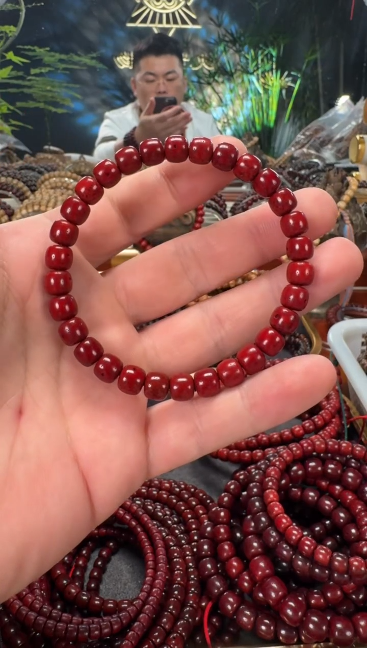 手串星月菩提7*8原生态陈化本草供手串毕业级