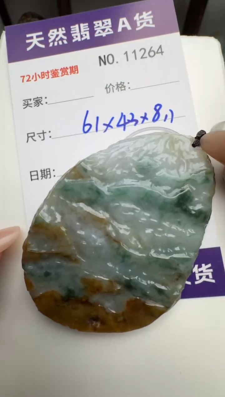 【闪购商品】翡翠颈饰未镶嵌原石11264