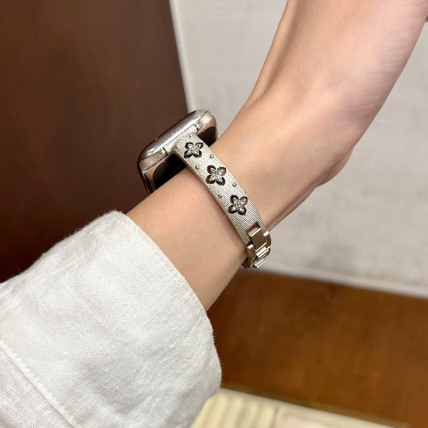 四叶布契la提风手镯表带适用iwatchS10苹果手表AppleWatchS98765E