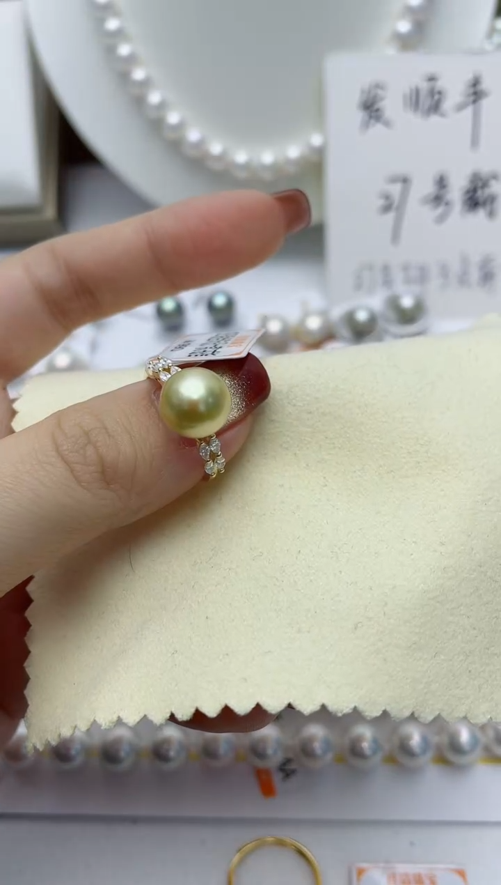 【闪购商品】海水珍珠戒指银S925镶嵌W2