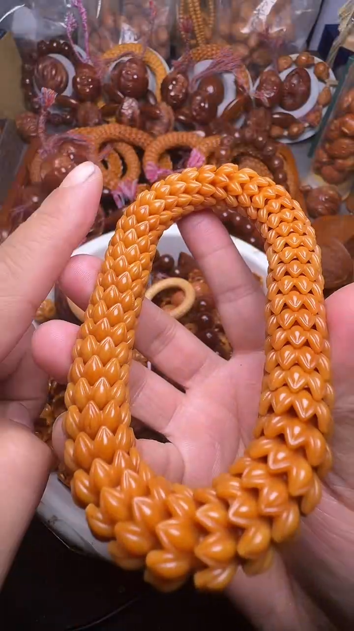 手串橄榄核猴头莲花