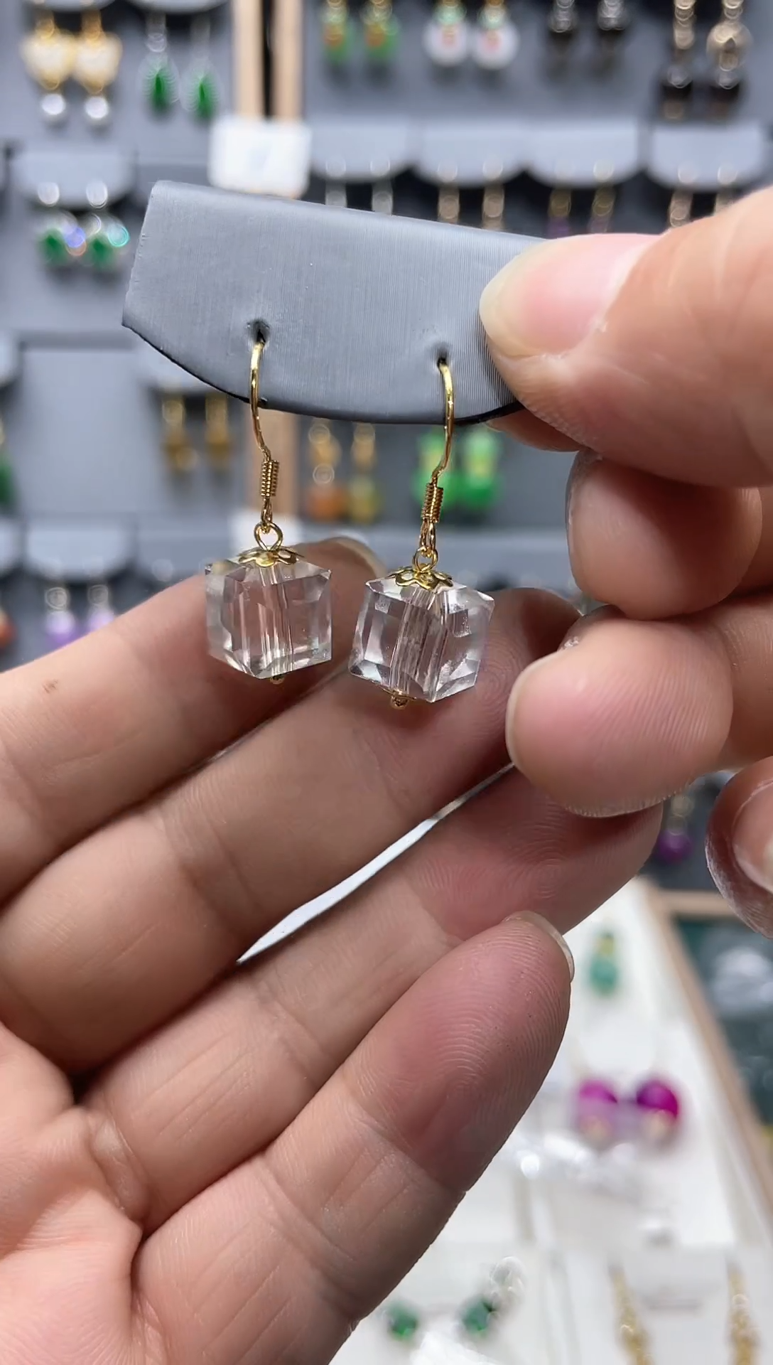 【闪购商品】水晶耳饰14K金镶嵌时尚耳饰111