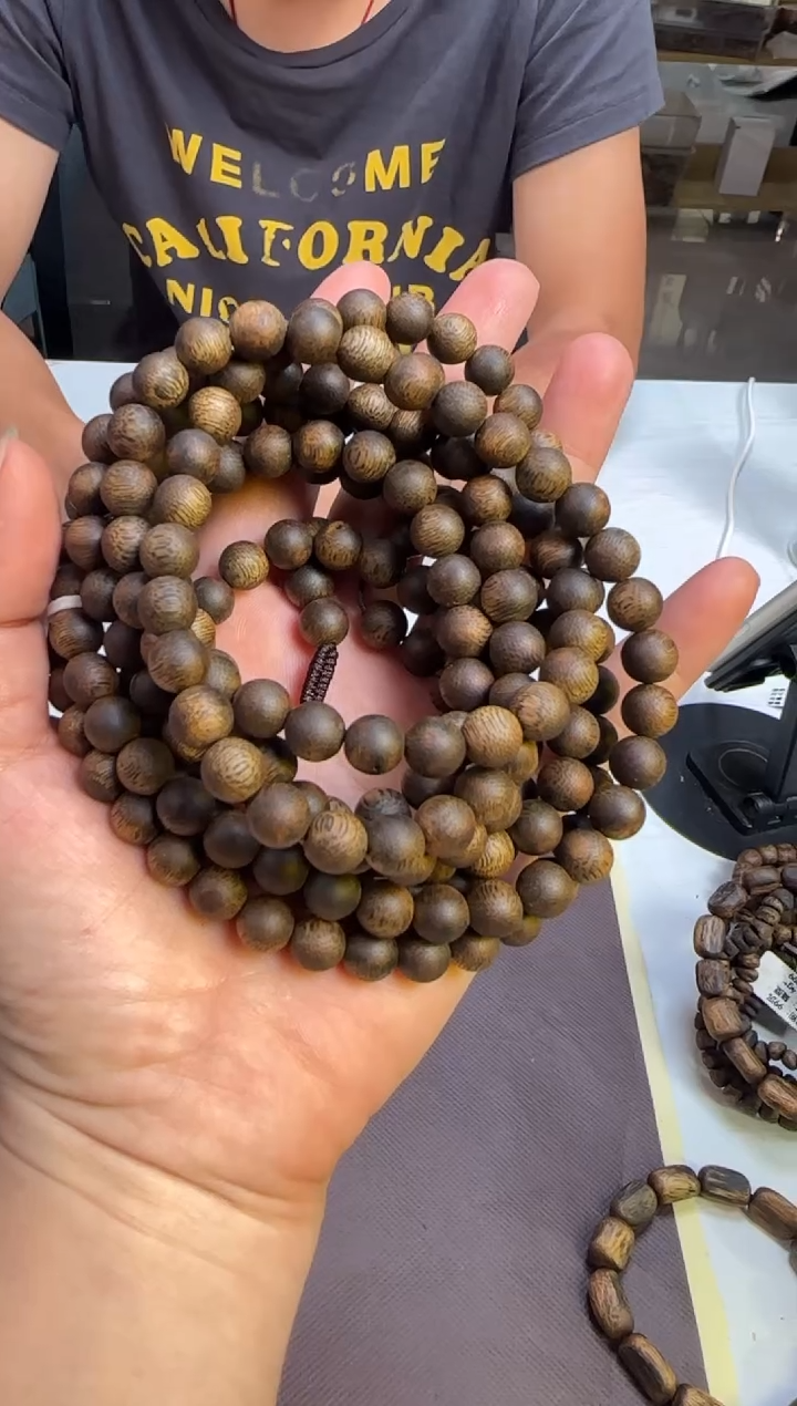 手串沉香沉水浮黎母山奇楠8mm31g+多样性发1