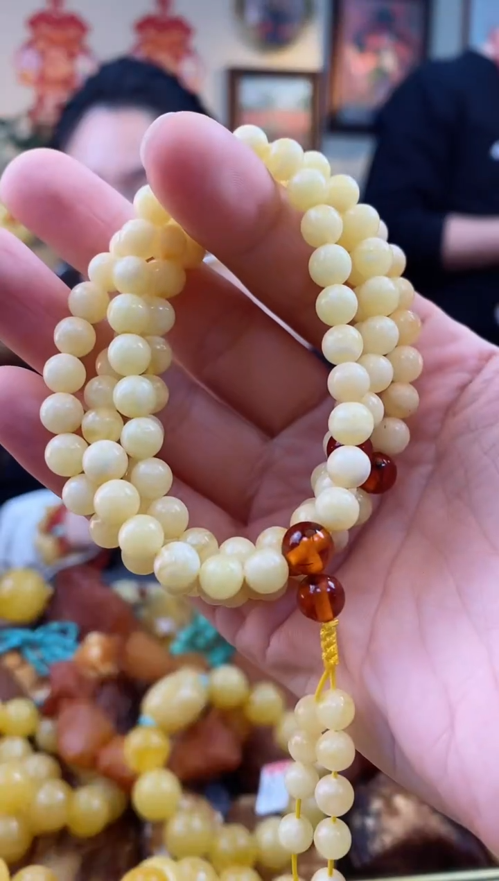 【闪购商品】琥珀手串未镶嵌手串多圈