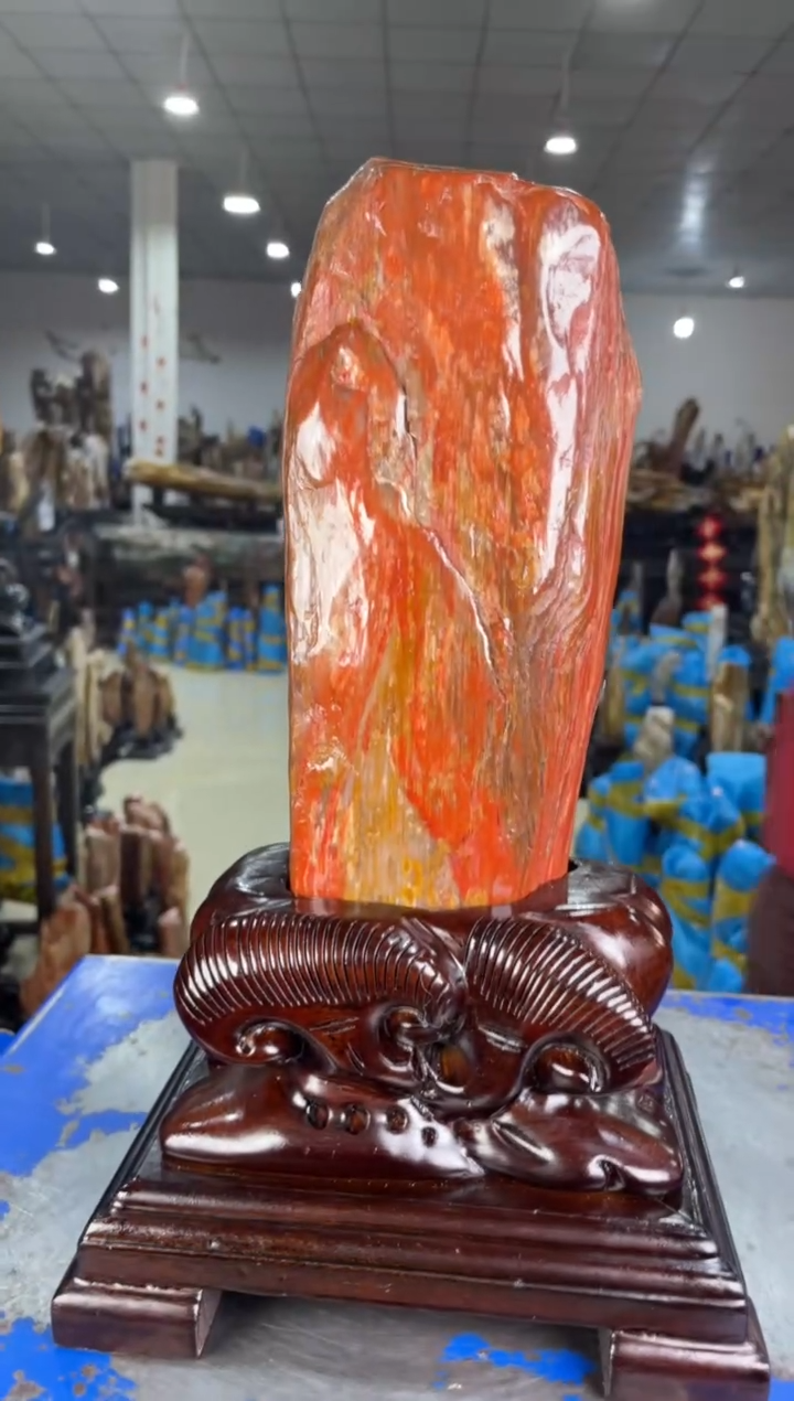 【闪购商品】硅化玉摆件未镶嵌45