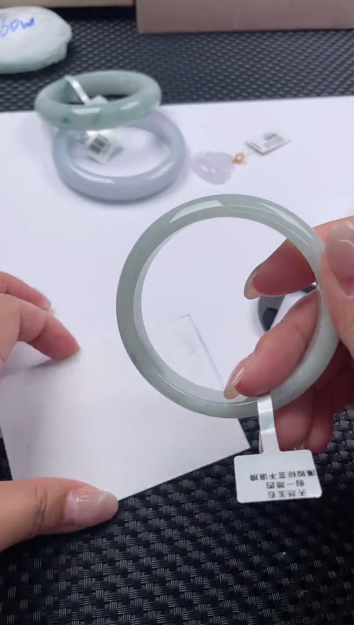 未镶嵌手镯翡翠基地发货H  6507 54+