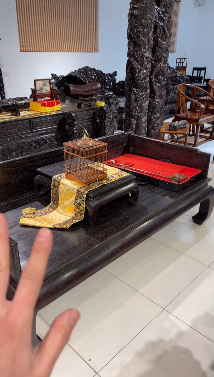 【闪购商品】木木雕罗汉床两件套、、、、、、