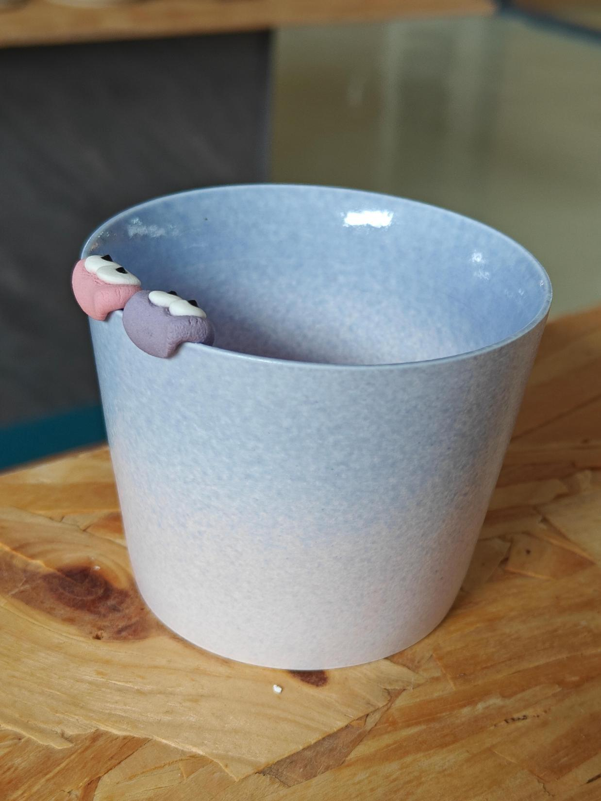 【景德镇碰瓷集市】手工手绘猪口杯