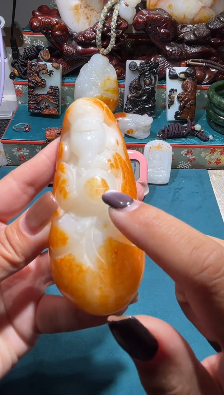 未镶嵌和田玉挂件一**凉1