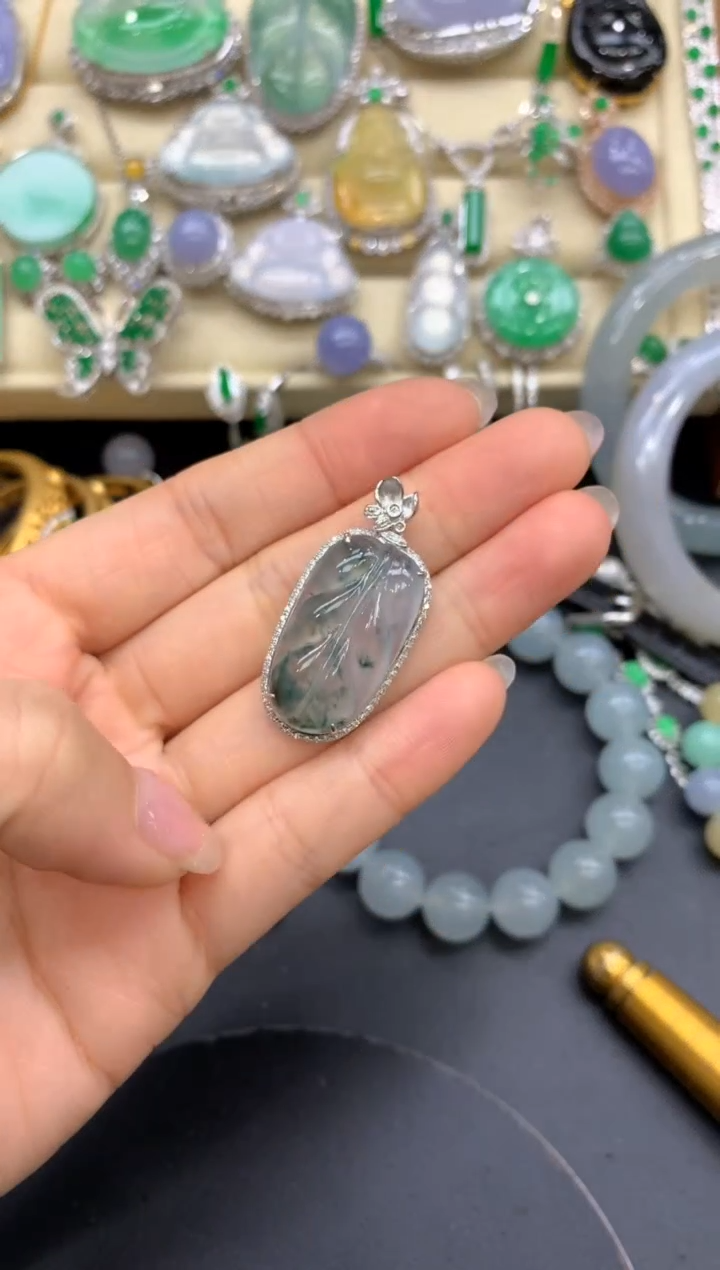 【闪购商品】翡翠颈饰18K金镶嵌319-中国好珍宝