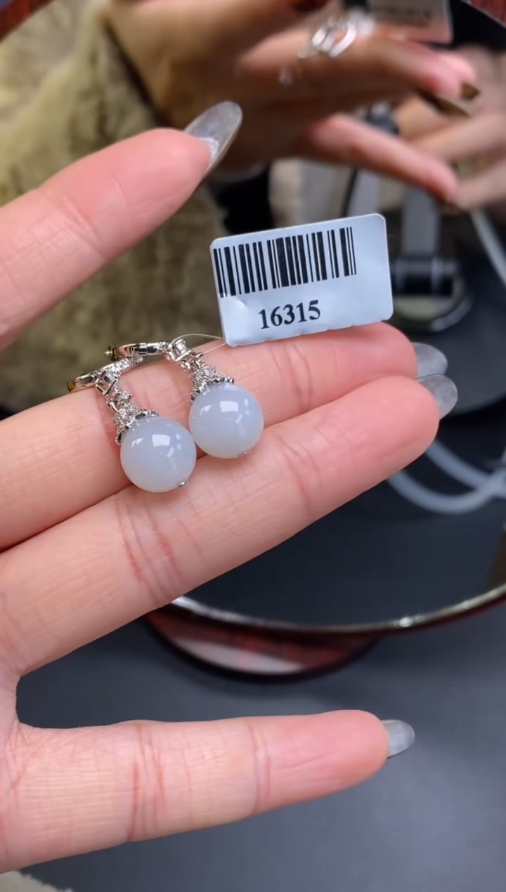 颈饰银S925镶嵌翡翠16315