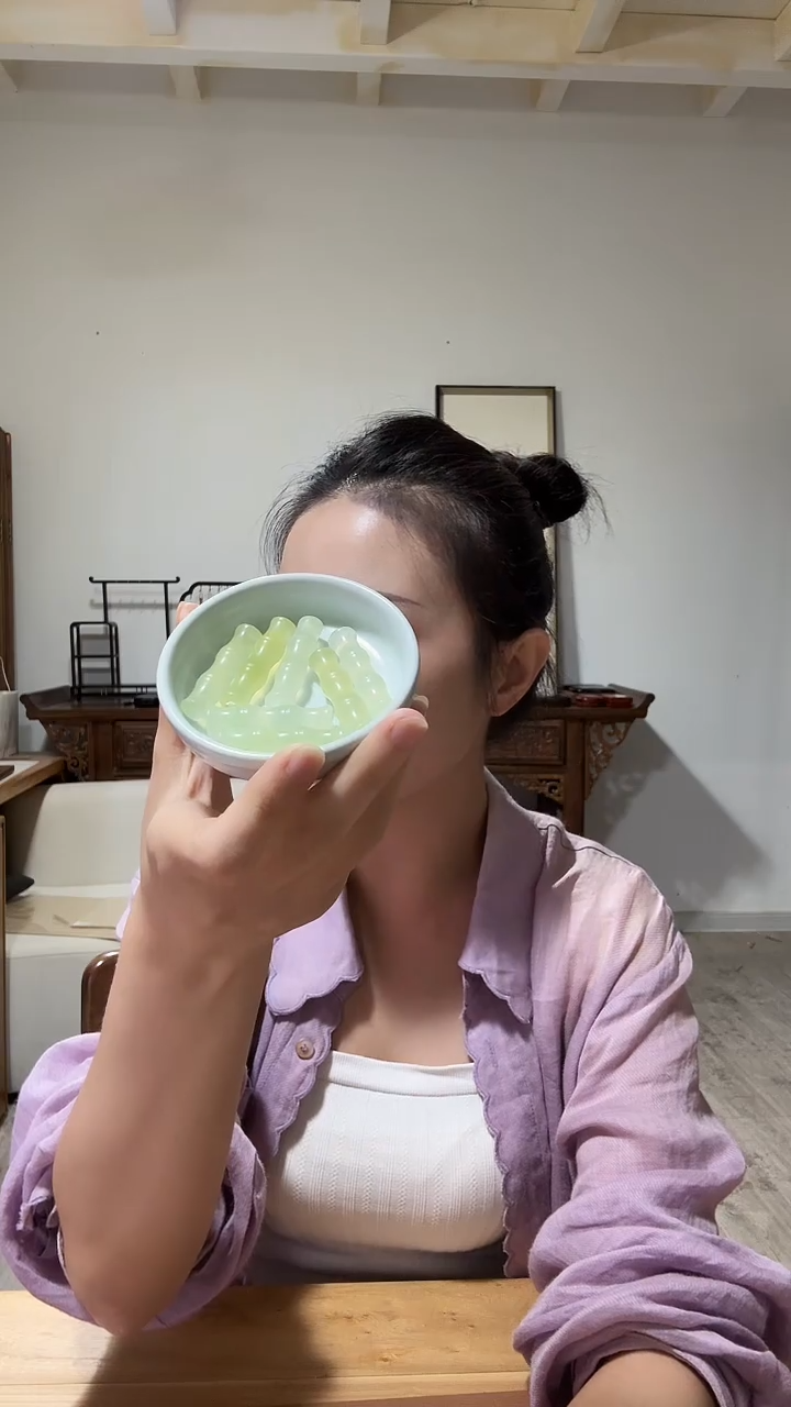 直播专属  玉石竹节笔搁节节高升