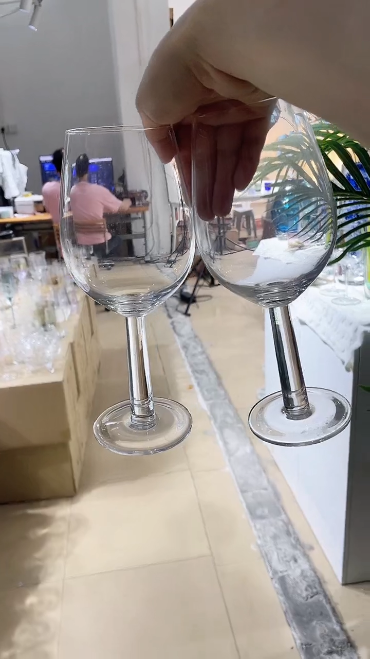 【闪购商品】水晶玻璃2只粗杆子红酒杯