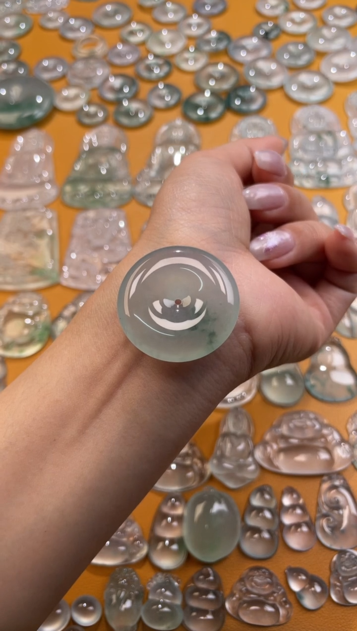 【闪购商品】翡翠吊坠(不含链)未镶嵌平安扣 32.5 5.8