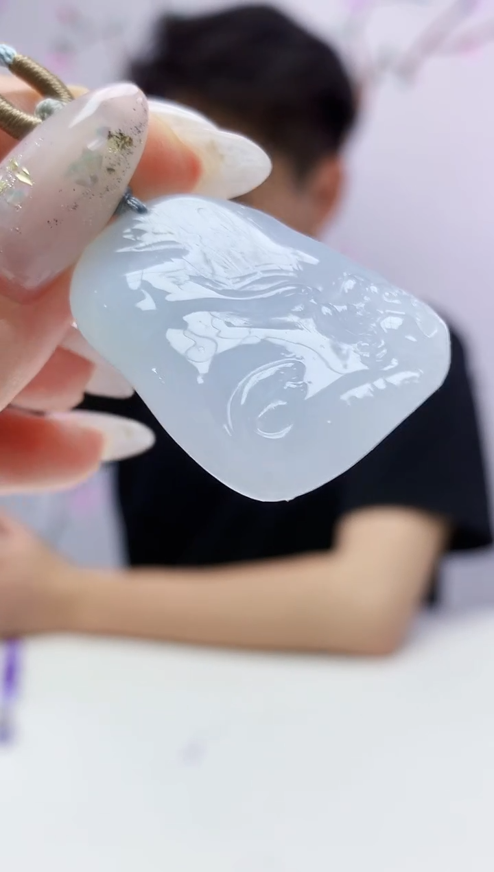 定制翡翠未镶嵌020ee-毛货年年有鱼49