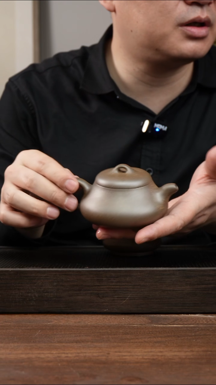 茶杯紫砂小*还原烧矮石瓢 ！    220CC 