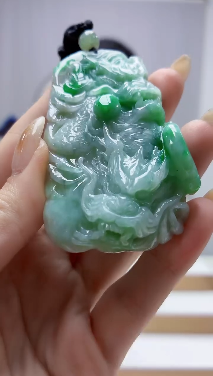 未镶嵌定制翡翠4898jw-毛货挂件113