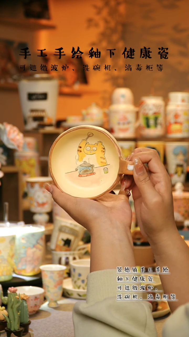 【闪购商品】杯景德镇高温釉下彩&A875