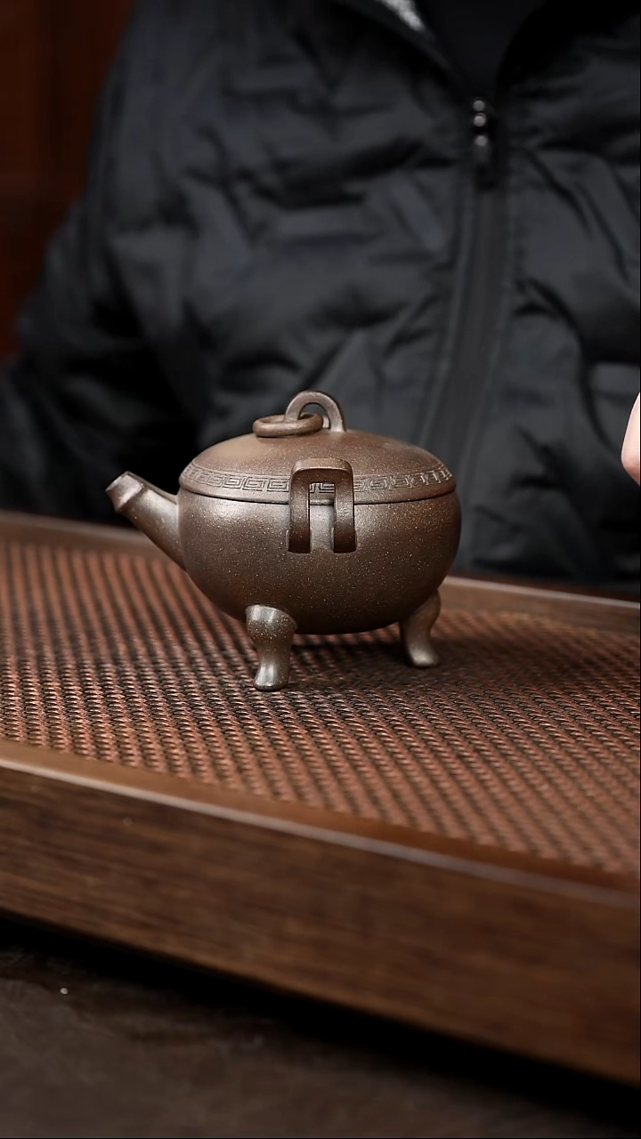 茶壶紫砂岩中泥龙归宝瓶3