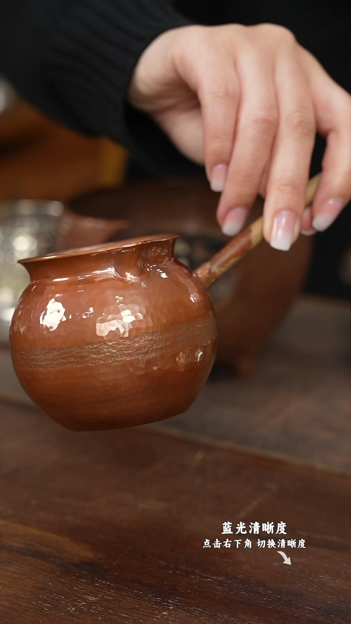 杨匠银坊 器物 茶具 铜侧把壶