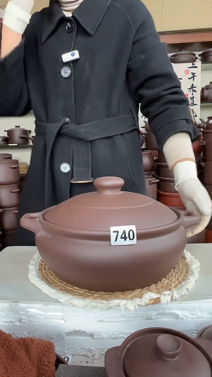 宜兴紫砂微瑕5.5升大火锅740