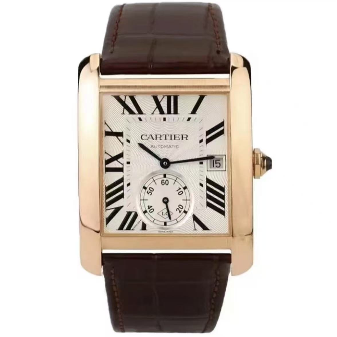 99新 Cartier/卡地亚 坦克W5330001 表经34*44mm 男士机械表 21年