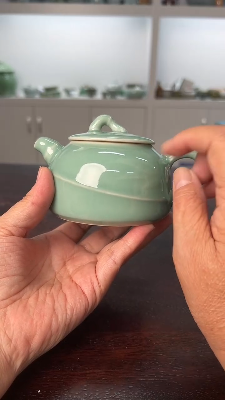 龙泉云间青瓷小米茶器