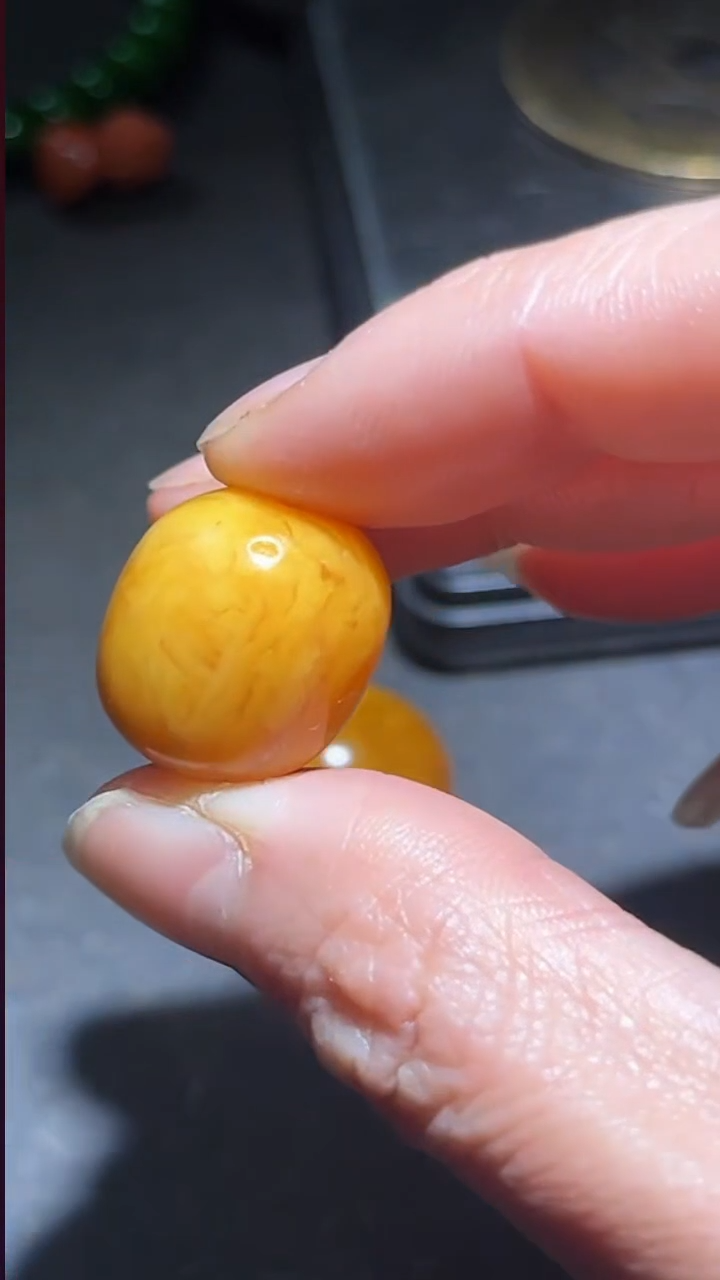 蜜蜡颈饰未镶嵌pz1211-49单珠