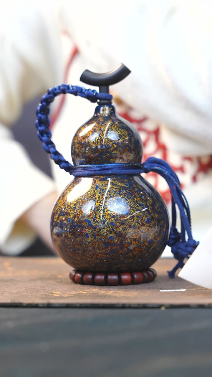 【闪购商品】RT233漆艺酒葫芦不包手串及旋转底座