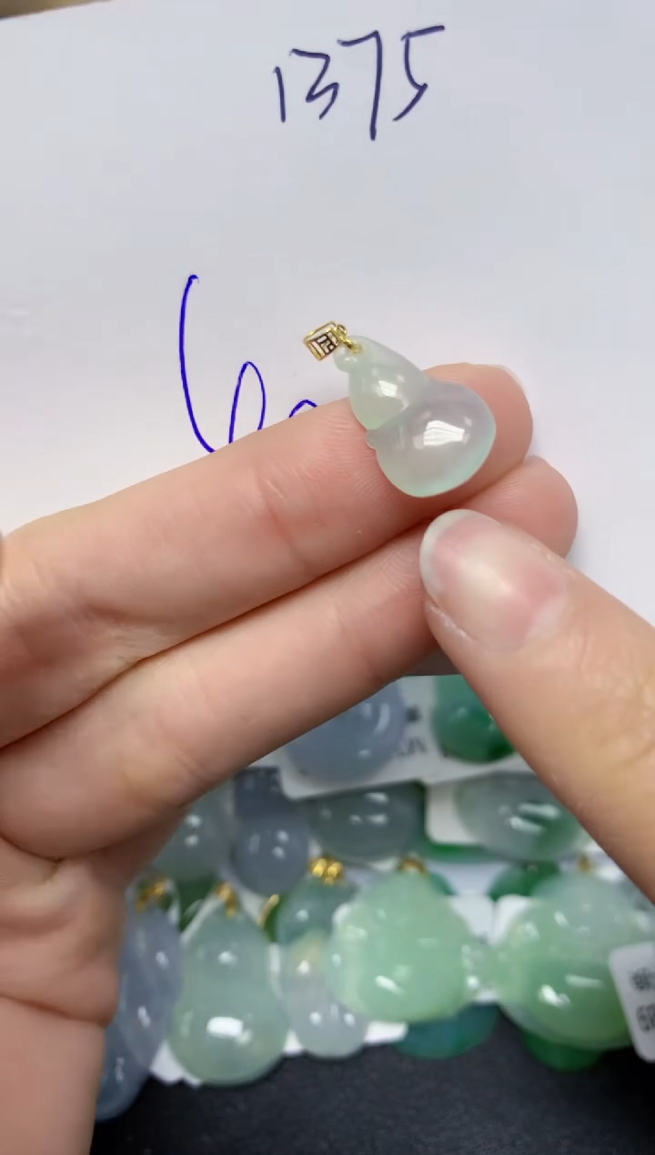 【闪购商品】翡翠颈饰18K金镶嵌 天然翡翠A货