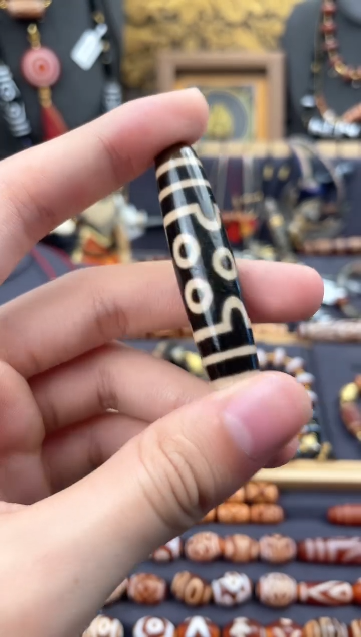 【闪购商品】玛瑙/玉髓颈饰未镶嵌高品七眼单珠