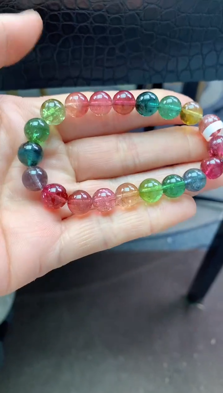 【闪购商品】碧玺手串未镶嵌多样性发一条