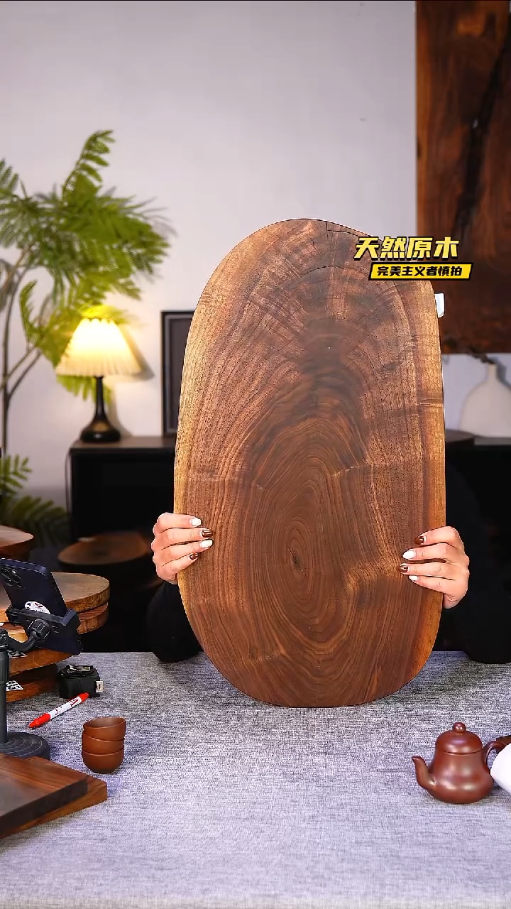 木北美黑胡桃原木.干裂疤结不属于商品质量问题完美主义者慎拍