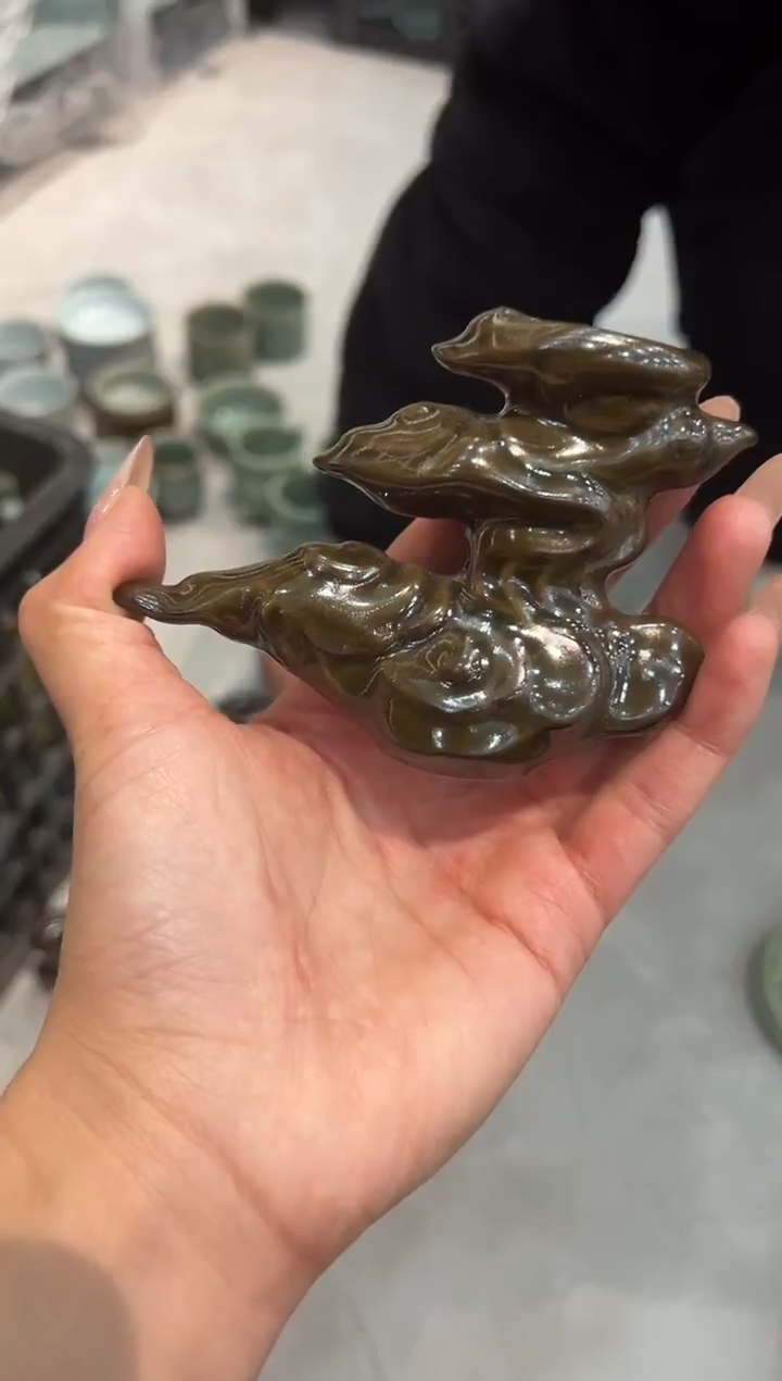 瓷片茶叶末倒流香插